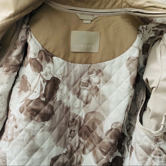 Soia & kyo tan trench coat - Picture 4 of 11